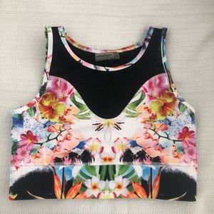 Nanette Lepore Floral Crop Top, Size M